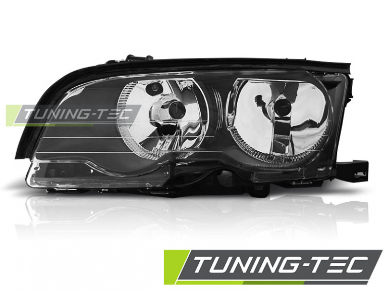 Upgrade Klarglas Scheinwerfer Links BMW 3er E46 Coupe/Cabrio 01-03 Schwarz